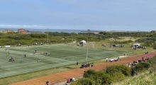 Fussballplatz Nordostgelände Helgoland. 2021-08-21