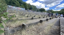 Stadion im sportzentrum an der universität Göttingen. 2022-07-16