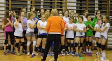 Obóz siatkarek Bronowianki. Wisła 2016-01-21